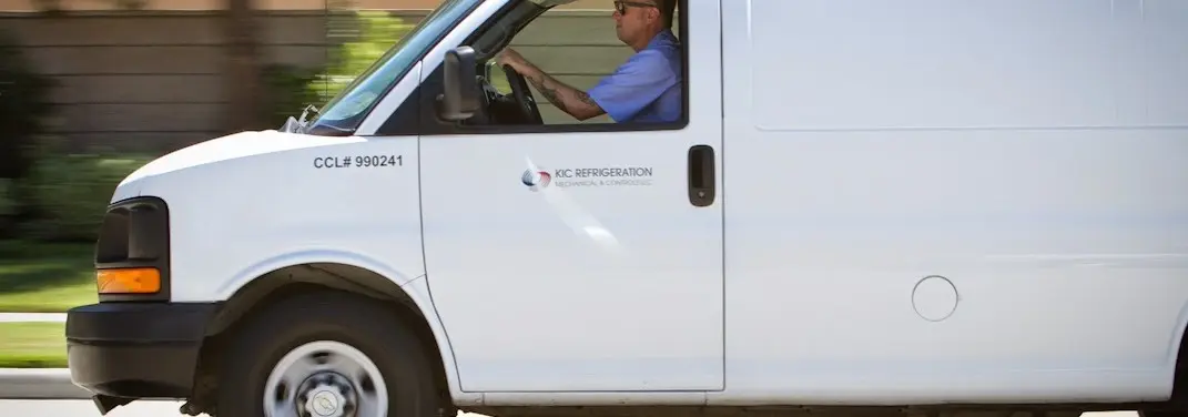 KIC Refrigeration service vehicle serving Northampton area